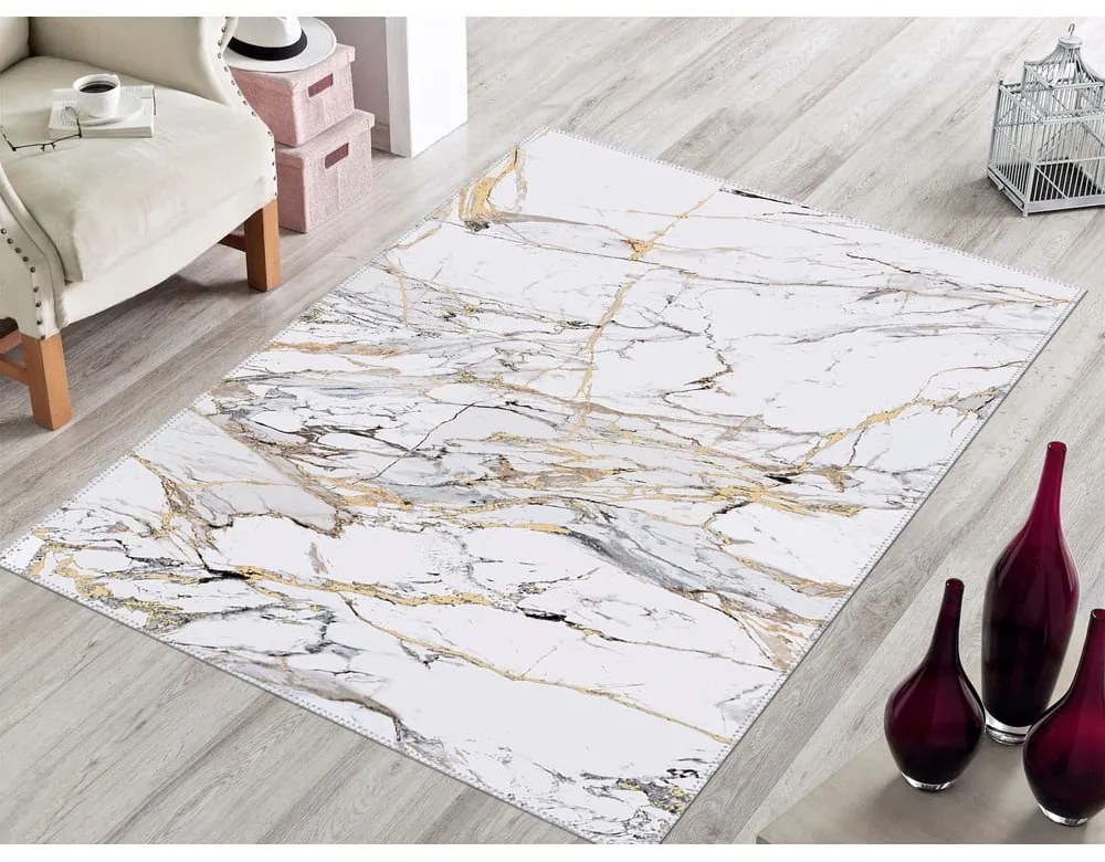 Tappeto grigio Edera, 50 x 80 cm Varakli - Vitaus