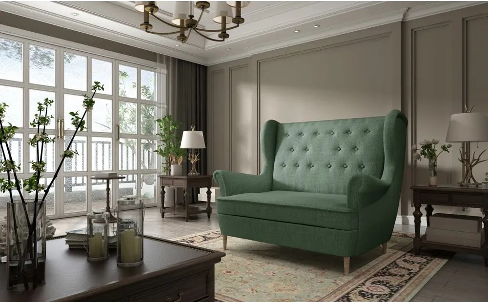 Divano verde 150 cm Aros – ELTAP