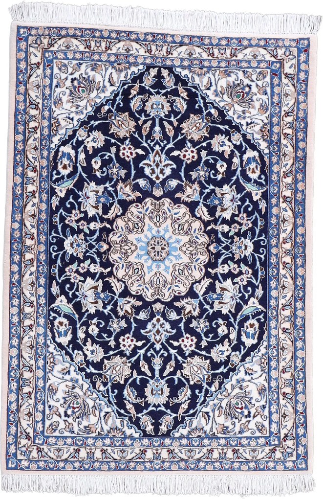 Nain Tappeto 100 x 140 (Iran) Annodato A Mano