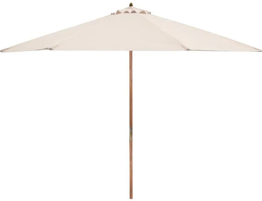 Fieldmann - Ombrellone diametro 3 m color crema/acacia