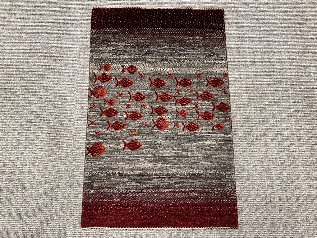 Loribaft Tappeto 60 x 100 Beige (Iran) Annodato A Mano
