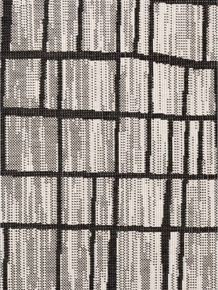 Tappeto da interno/esterno rotondo nero/color crema ø 160 cm Haringey Crouch – Ted Baker