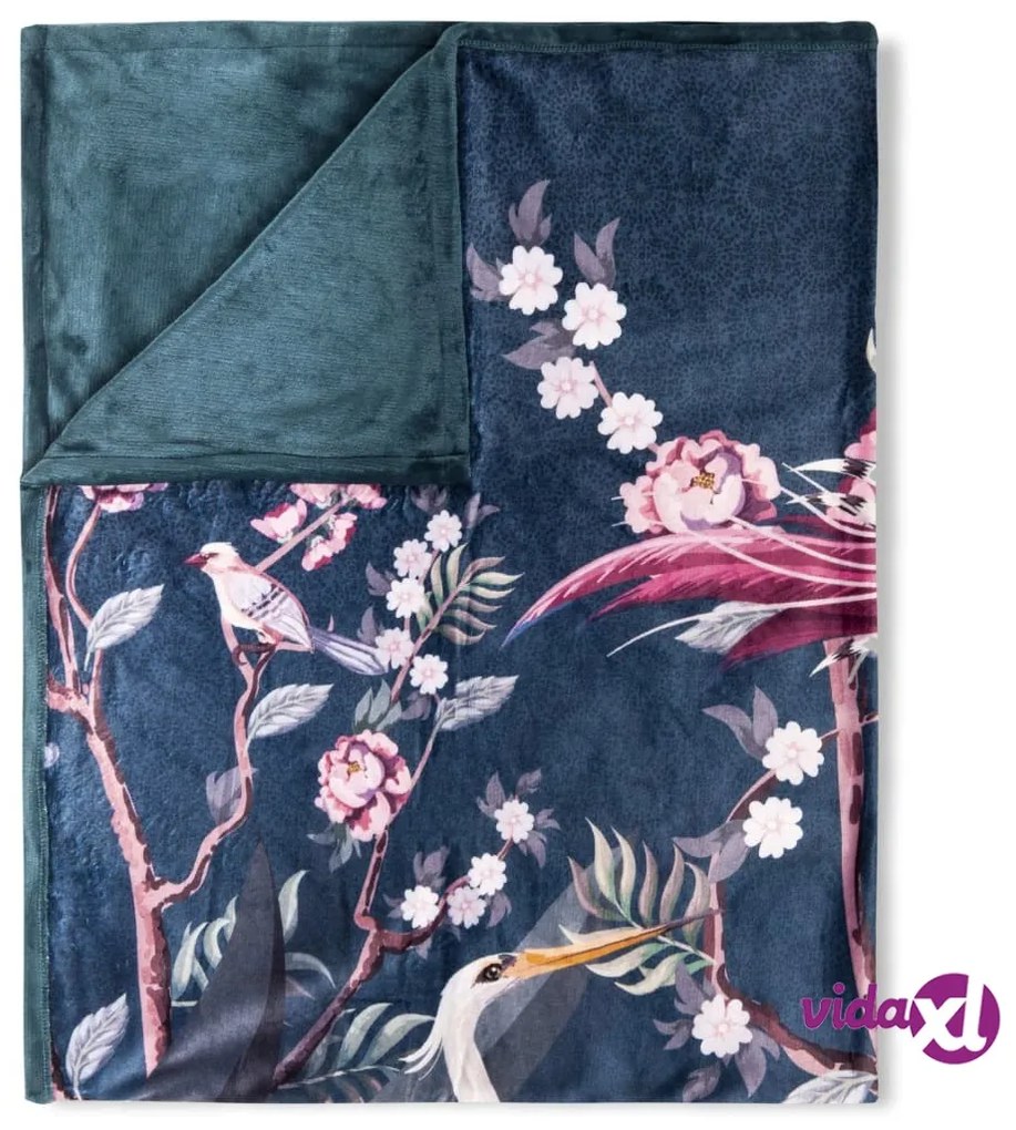 Descanso Plaid SARENZA 130x160 cm Verde Petrolio