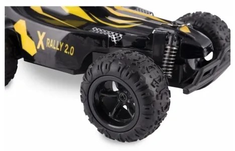 Overmax - Auto radiocomandata X-RALLY 2.0, 1200 mAh, Nero/Giallo