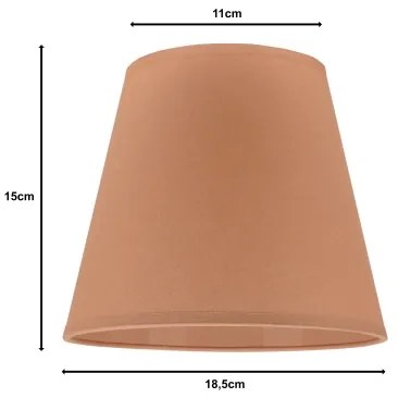 Duolla - Paralume SOFIA XS E14 diametro 18,5 cm marrone