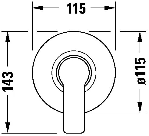 Duravit DC4210007010 - Miscelatore doccia per installazione a incasso D-CODE, cromo lucido