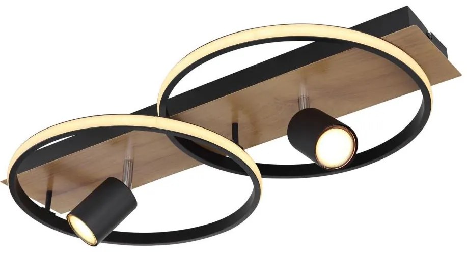 Globo 67309-36 - Plafoniera LED DANNY 2xLED/18W/230V + 2xGU10/35W/230V