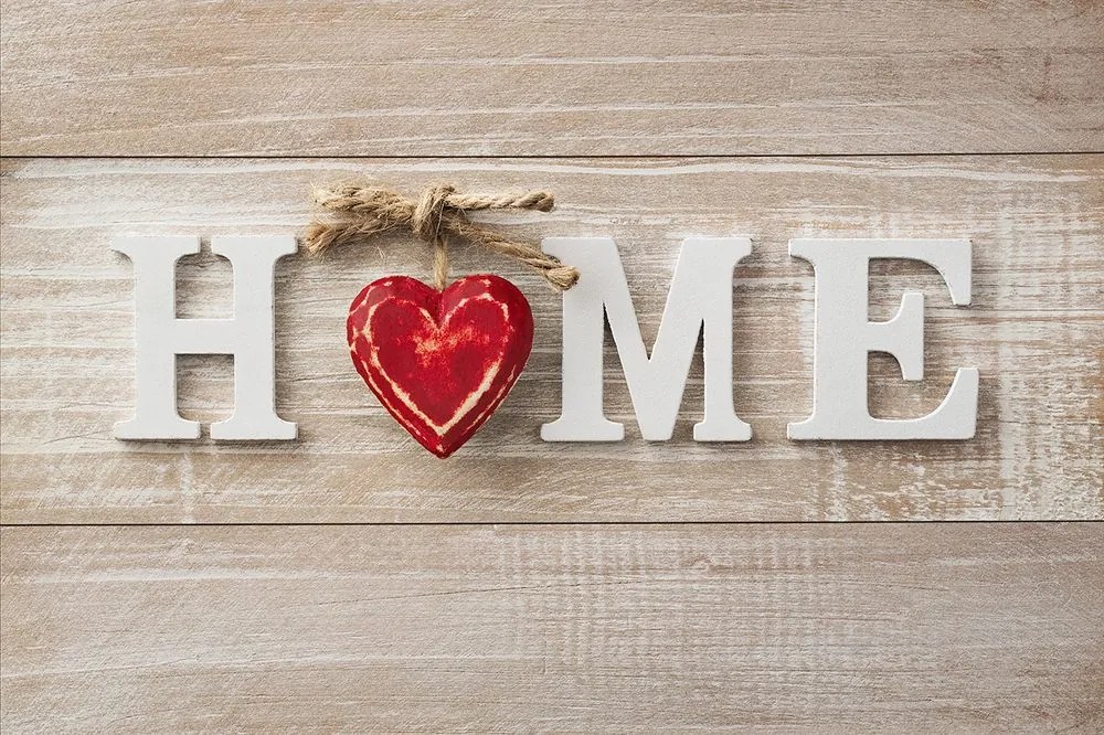 Carta da parati autoadesiva – Con scritta Home