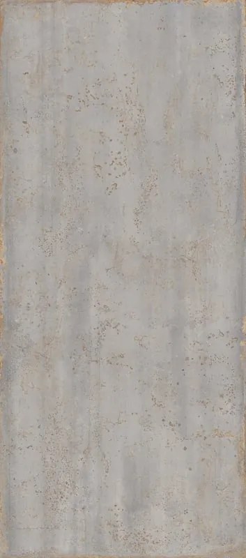 Piastrella da rivestimento interno ed esterno 120 x 280 cm Sp. 6 mm rettificato Metal in gres porcellanato grigio satinato traffico medio forte (pei 3/5) R10 3.36 mq