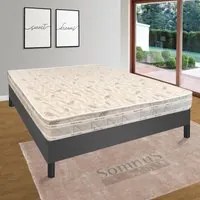 Materasso Piazza e Mezza Misura Personalizzata WaterFoam Imbottitura Fibra Ipoallergenica 135x185 cm H18