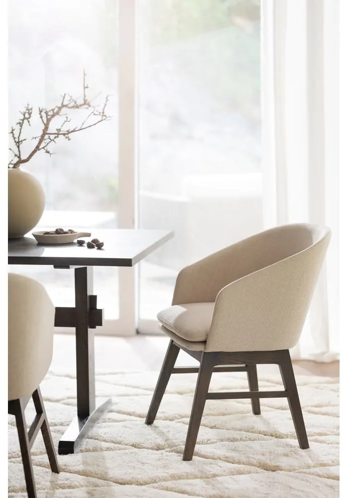 Set di sedie da pranzo beige in imbottito 2 pz Windham – Rowico
