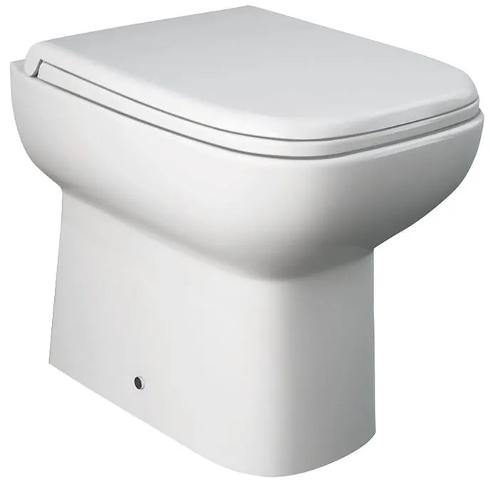 Vaso WC filomuro river, sedile escluso P 50 x L 36 x H 36 cm bianco lucido