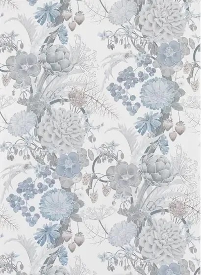 Tapete Carlotta von Osborne & Little - Blush/ Grey