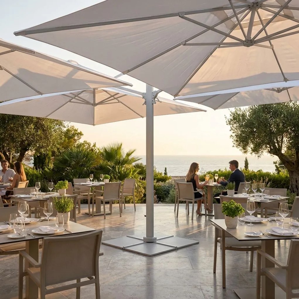 DA VINCI - ombrellone doppio da giardino