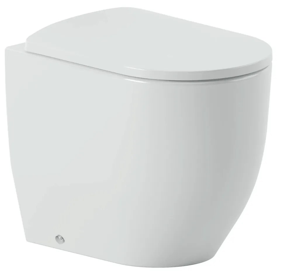 Wc a Terra Senza Brida The ArtCeram "Monet" Bianco Lucido