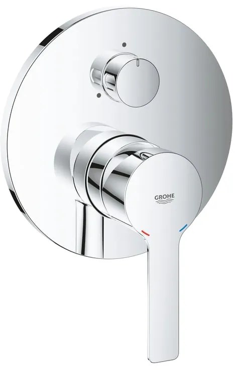 Rubinetto per incasso doccia getto laminare cristallino Lineare cromo lucido GROHE con deviatore 3 vie