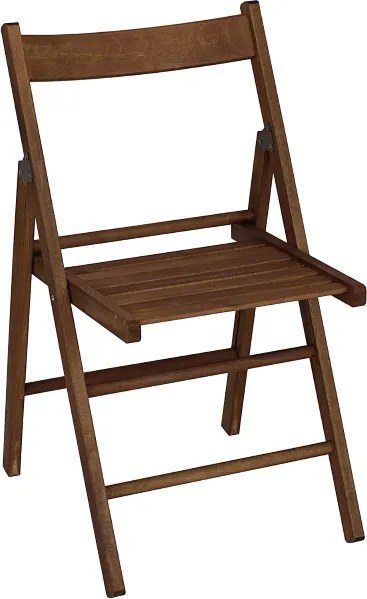 sedia richiudibile in legno di faggio noce 4 pezzi
