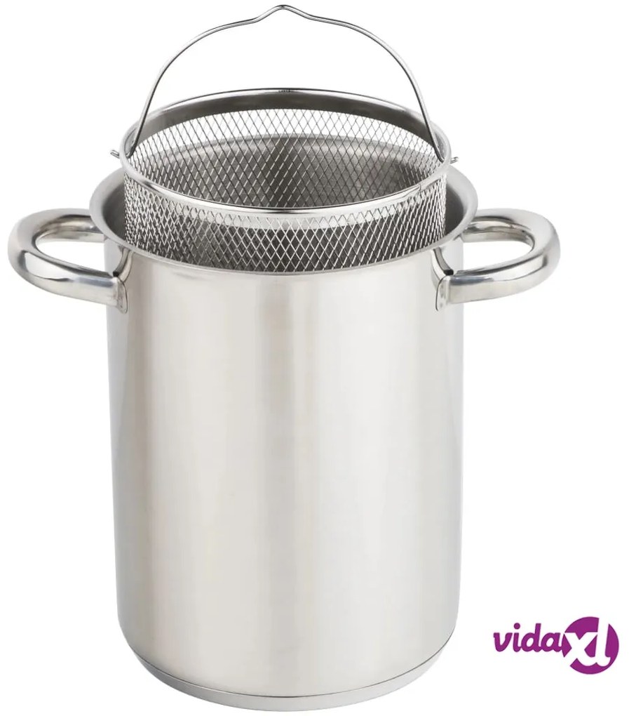 HI Pentola/Tegame per Asparagi 4 L Argento