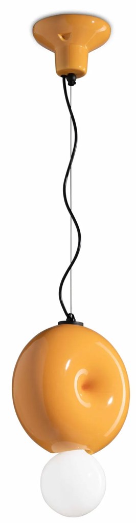 Ferroluce Decò  Bumbum 1-light pendant lamp C2751 Giallo