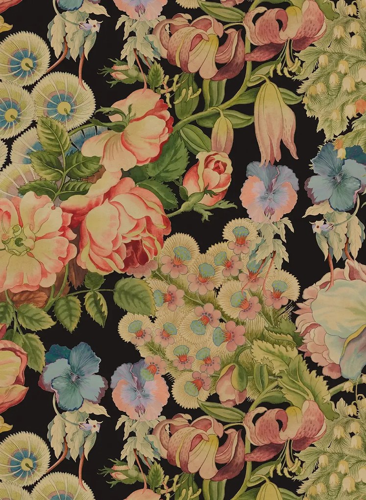 House of Hackney Tapete Amatoria Magna - Noir