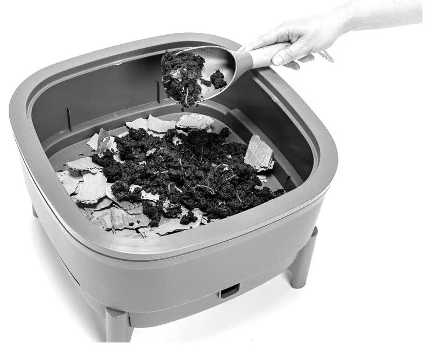 Compostiera grigia 30 l Urbalive – Plastia