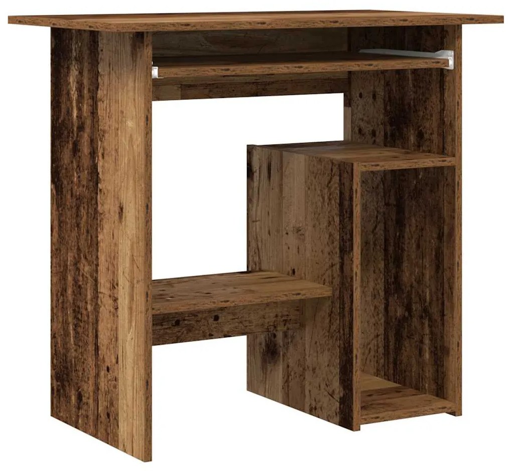 Scrivania legno antico 80x45x74 cm in legno multistrato