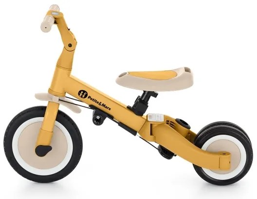 PETITE&MARS - Triciclo per bambini 5in1 TURBO Intense Ochre