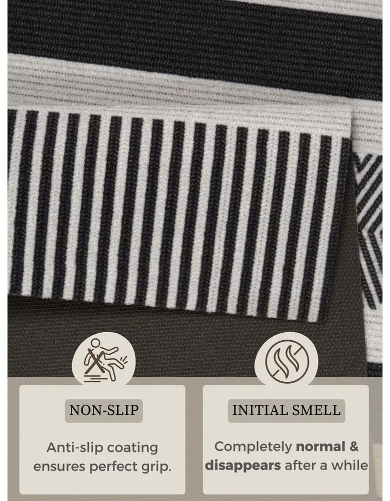 Runner urbano nero e grigio, 45 x 140 cm Cook & Clean - Zala Living