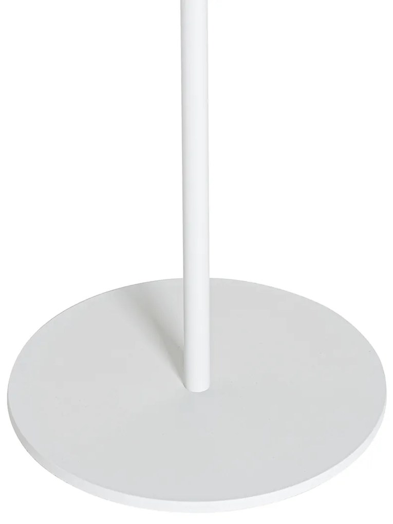 Lampada da terra per esterni bianca con LED a 3 livelli di dimmerazione a energia solare - Ferre