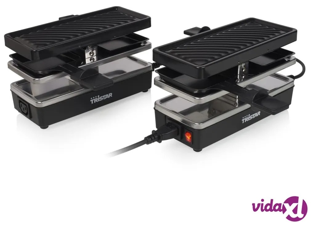 Tristar Griglia per Raclette 4 Persone RA-2742 800W 23,8x10,4cm Nera