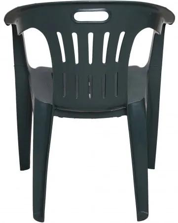 Sedia da esterno Dmotti, Set di 4 sedute da giardino, Sedia per tavolo da pranzo, Poltrona outdoor, 100 % Made in Italy, 56x55h78 cm, Verde