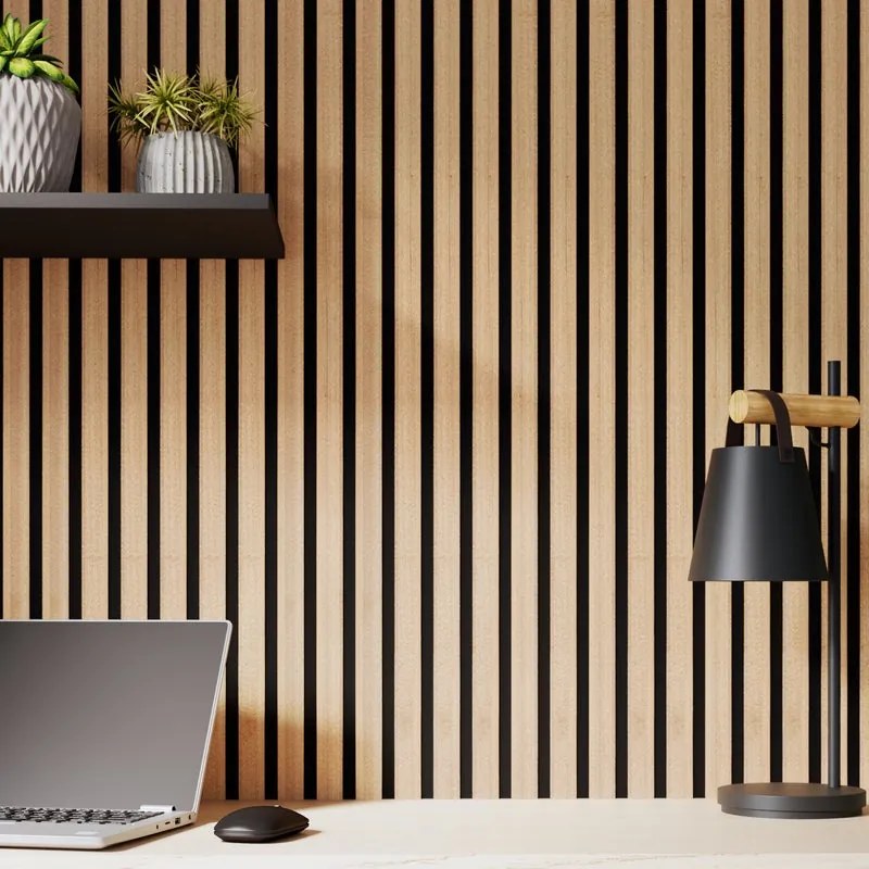 Pannello decorativo fonoassorbente Inari ARTENS Rovere irlandese L 260 x L 30 cm, Sp 9.5 mm confezione da 5 pezzi
