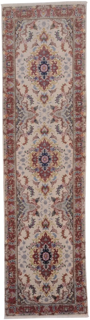 Tabriz Tappeto 90 x 320 (Iran) Annodato A Mano