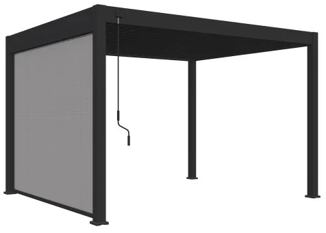 Tenda laterale motorizzata 3M per pergole Ombréa S2 - Antracite