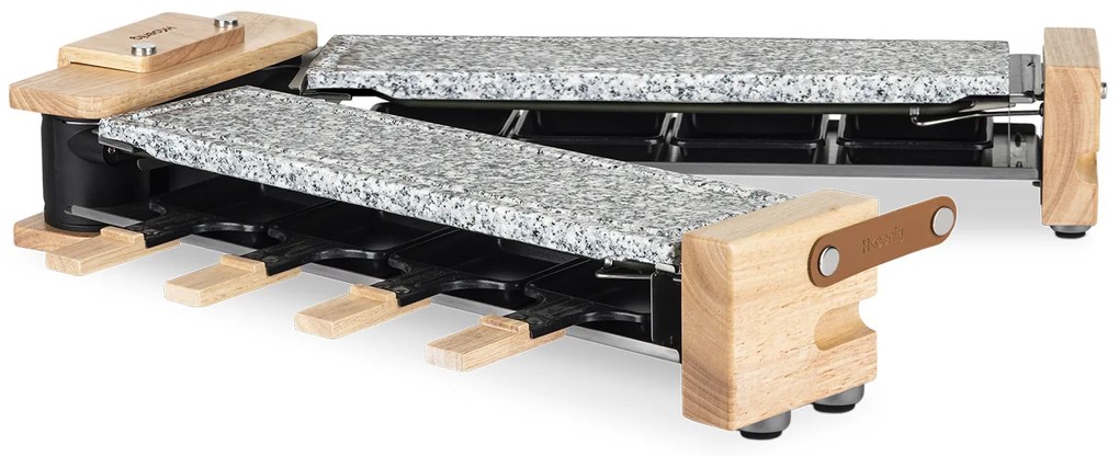 Raclette per 8 persone piastre in pietra H.Koenig