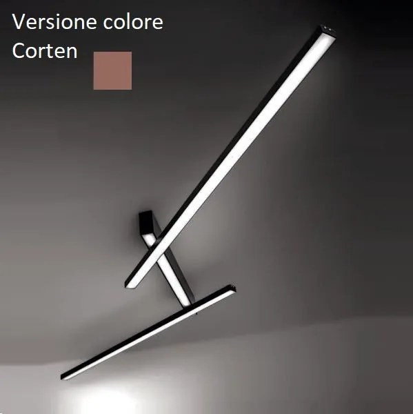 Plafoniera led 48,5w corten-WW