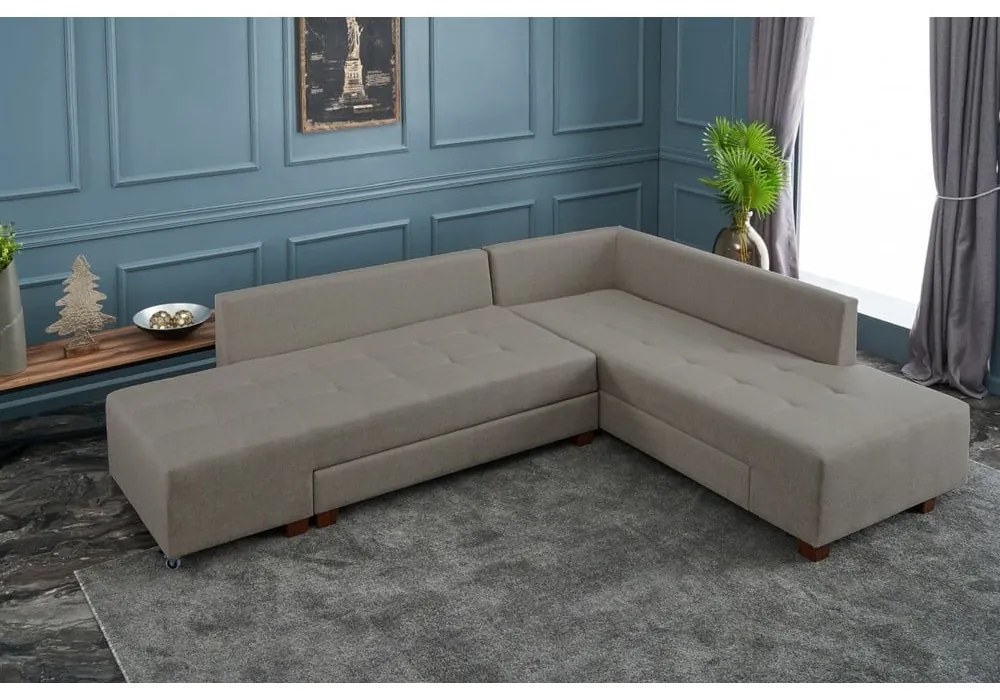 Divano angolare beige (angolo destro) Manama - Balcab Home