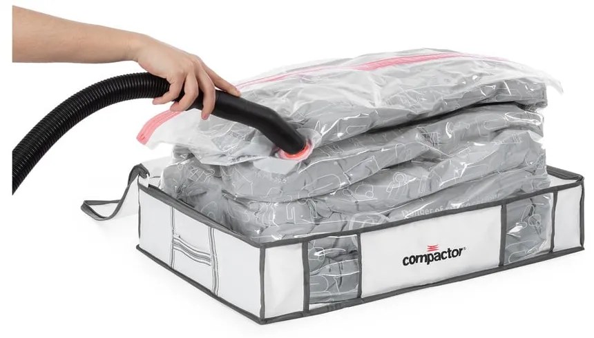 Set di organizer per vestiti sottovuoto/rinforzati in tessuto 3 pz 45x65x15,5 cm Life – Compactor