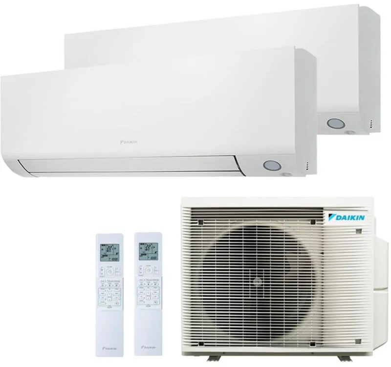 Climatizzatore Dual Split Reversibile Daikin Perfera A+++ 15000-18000 BTU Inverter Wi-Fi (2MXM68A + FTXM42A + FTXM50A)