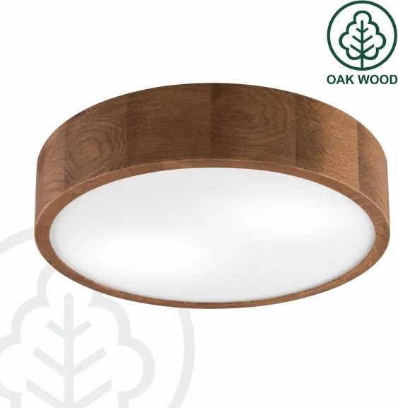 Brilagi - LED RGBW dimmerabile plafoniera CARVALHO 2xE27/15W/230V Wi-Fi rovere pr. 37,5