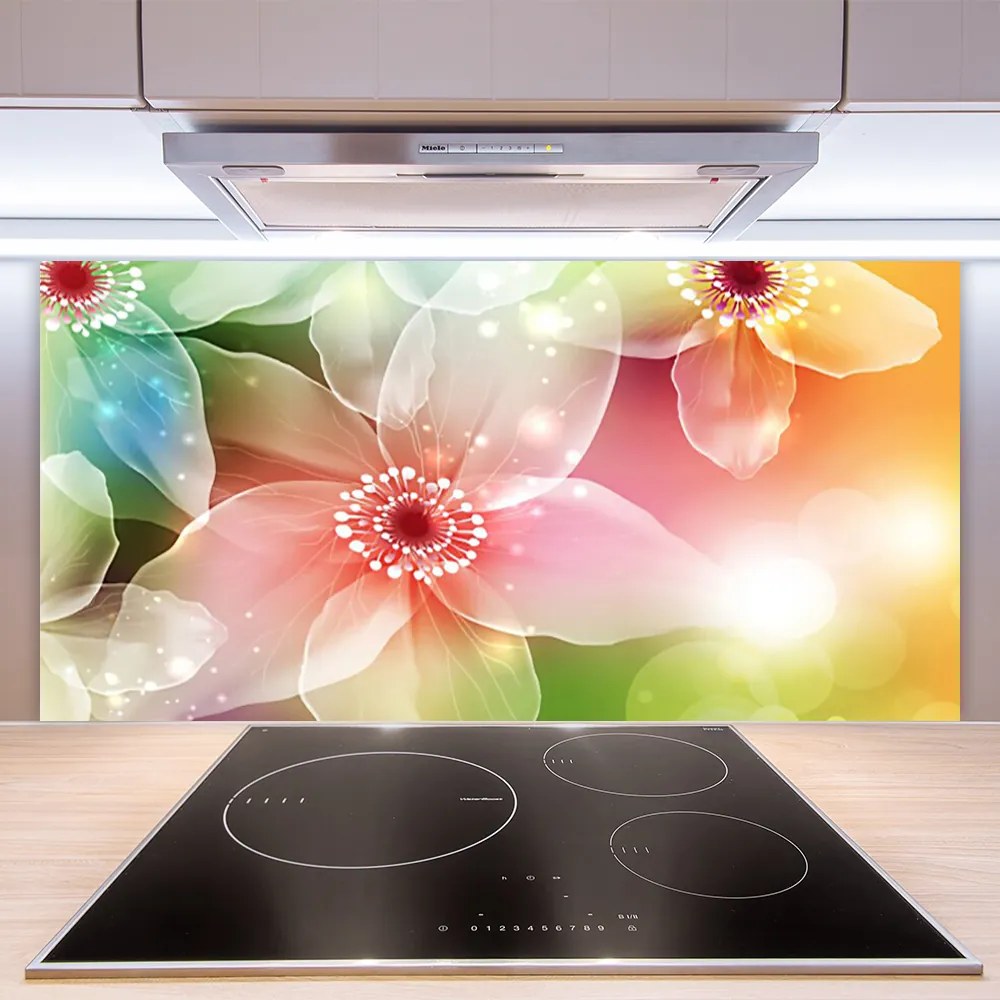 Rivestimento parete cucina Fiore Pianta Natura Art 120x60 cm