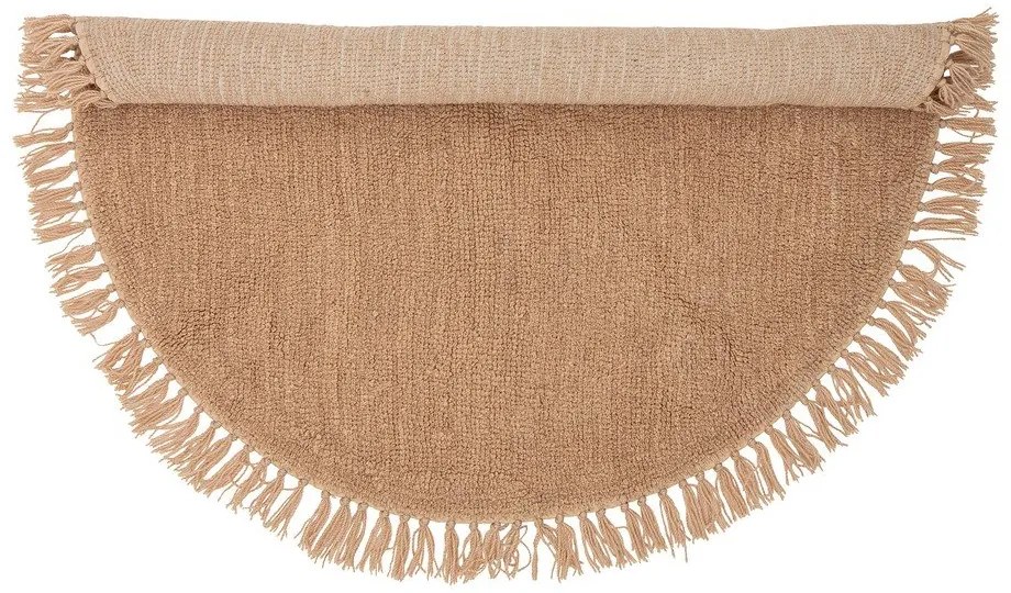 Tappeto rotondo in lana colore naturale ø 110 cm Lenea - Bloomingville