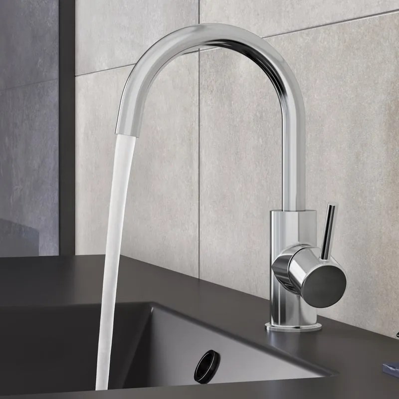 Rubinetto per lavabo Loa lucido SENSEA H 24.4 cm