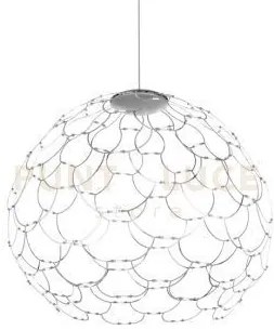 Lamoi lampadario a sospensione media cromo d.60cm 3000k 8928lm 72w ...