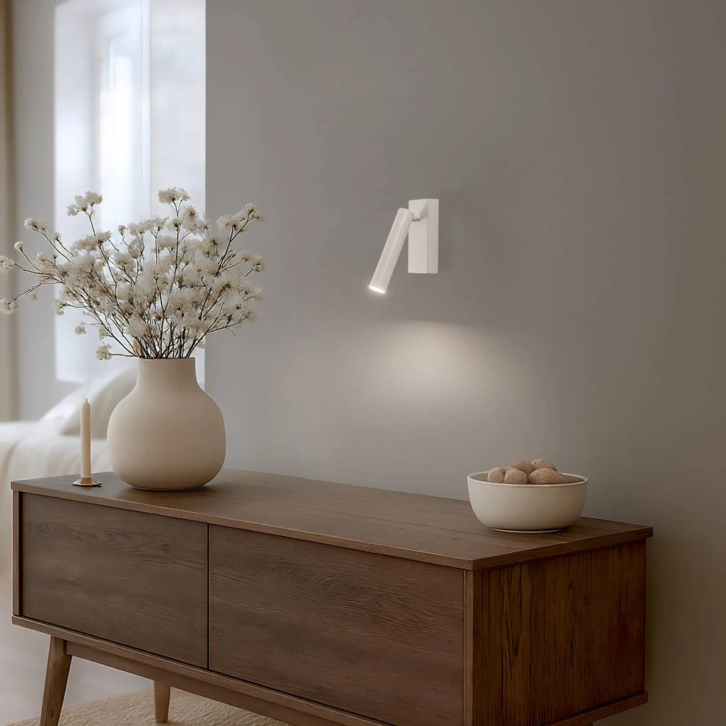 Applique da parete Rulo Argon, Crema / Ambra, Soggiorno / Sala da pranzo, Metallo, Applique