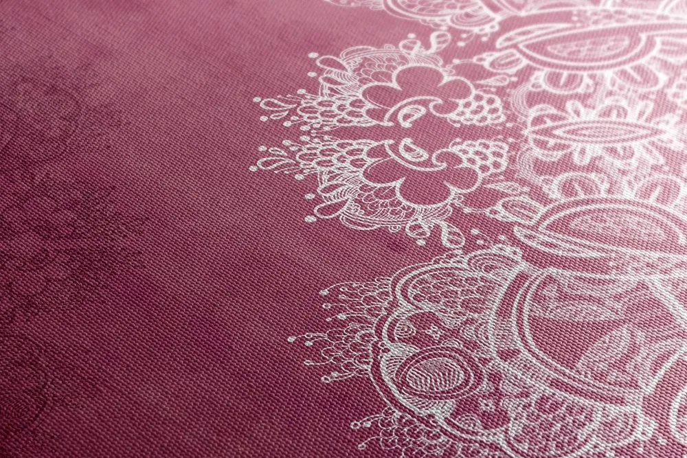 Quadro su tela – Elementi di Mandala floreale