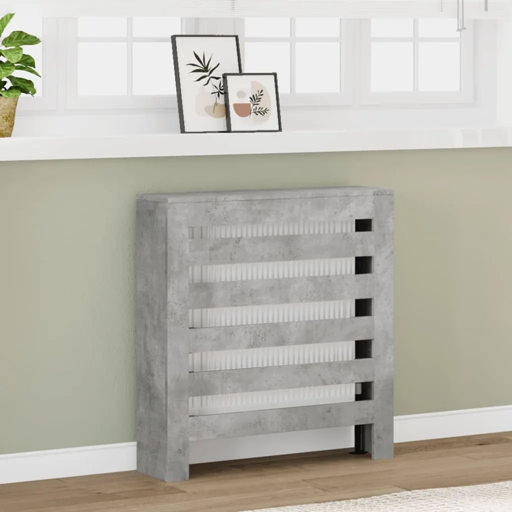 Copertura Termosifone Grigio Cemento 78x20x82 Legno Multistrato /