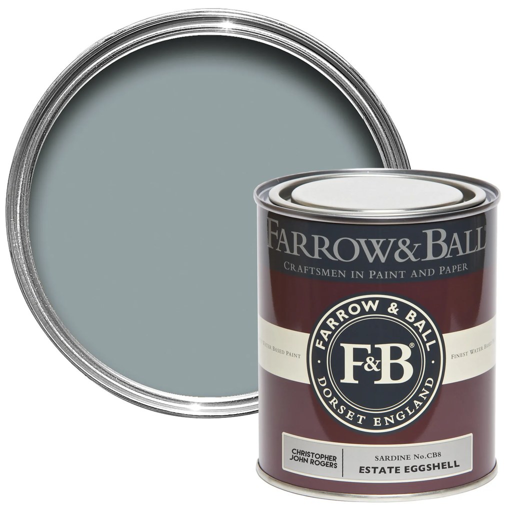 Farrow & Ball Estate Eggshell - Sardine CB8 - 0,75l