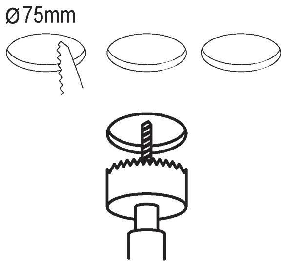 Eglo 99135 - Confezione da 3 faretti da incasso a LED FUEVA 5 1xLED/2,7W/230V
