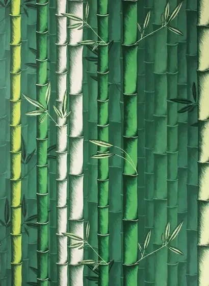 Osborne & Little Carta da parati Bamboo - Emerald